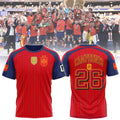 Spain 2026 World Cup Campeones Soccer Jersey Spain 2-Star FIFA Champions Merch Football Fan Gear - Merchluma