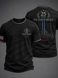 911 25 Years Never Forget T-Shirt 25th Anniversary Merch Patriot Day Gifts For Fireman - Merchluma