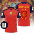 Spain World Cup Champions 2026 Merch Espana Campeones Jersey Shirt FIFA 2-Star Winner Apparel - Merchluma