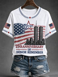 25th Anniversary 911 Never Forget T-Shirt 2001-2026 Merch Patriot Day Gift For Mom - Merchluma