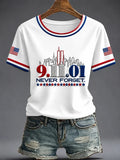 Never Forget 911 25th Anniversary T-Shirt 2001-2026 Twin Towers Merch Memorial Gifts - Merchluma