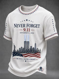 Never Forget 9-11 T-Shirt We Will Never Forget Merch America Patriot Day Clothing Women - Merchluma