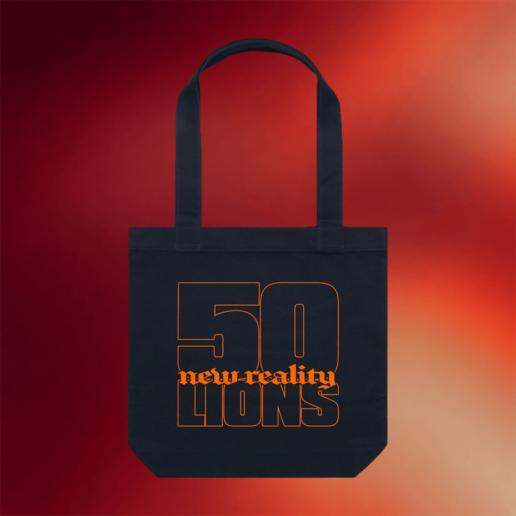 50 LIONS Merch 2026 New Reality Tote Bag Presents For Music Lovers - Merchluma