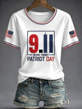911 Never Forget Patriot Day Shirt Twin Towers 25th Anniversary T-Shirt Gifts For Wife - Merchluma