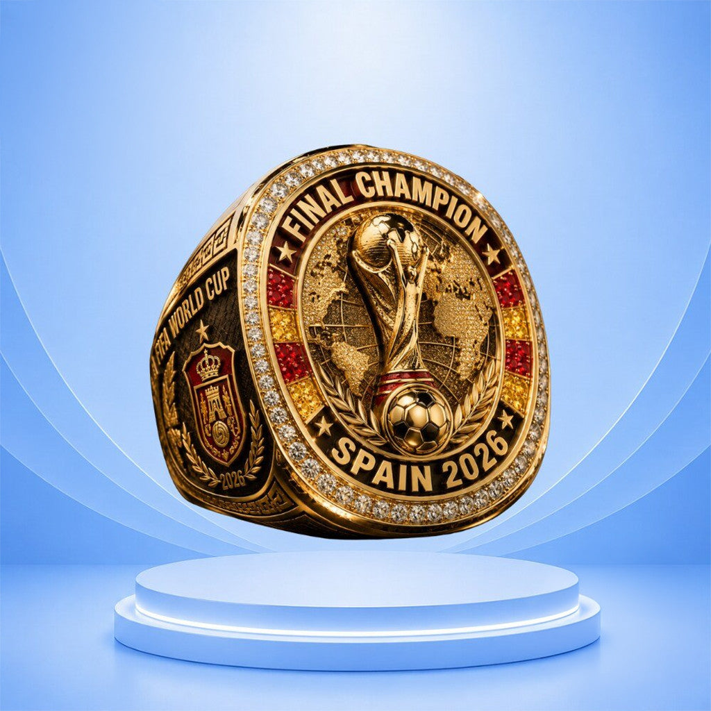 Spain 2026 FIFA World Cup Final Champion Ring Spain Pride Winner Merch Gift For Football Fans - Merchluma