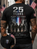 911 Never Forget Shirt 25 Years We Carry Their Courage T-Shirt Honor Firefighter Apparel - Merchluma