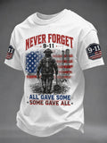 911 Never Forget All Gave Some Some Gave All T-Shirt Patriot Day Shirt Gifts For Dad - Merchluma