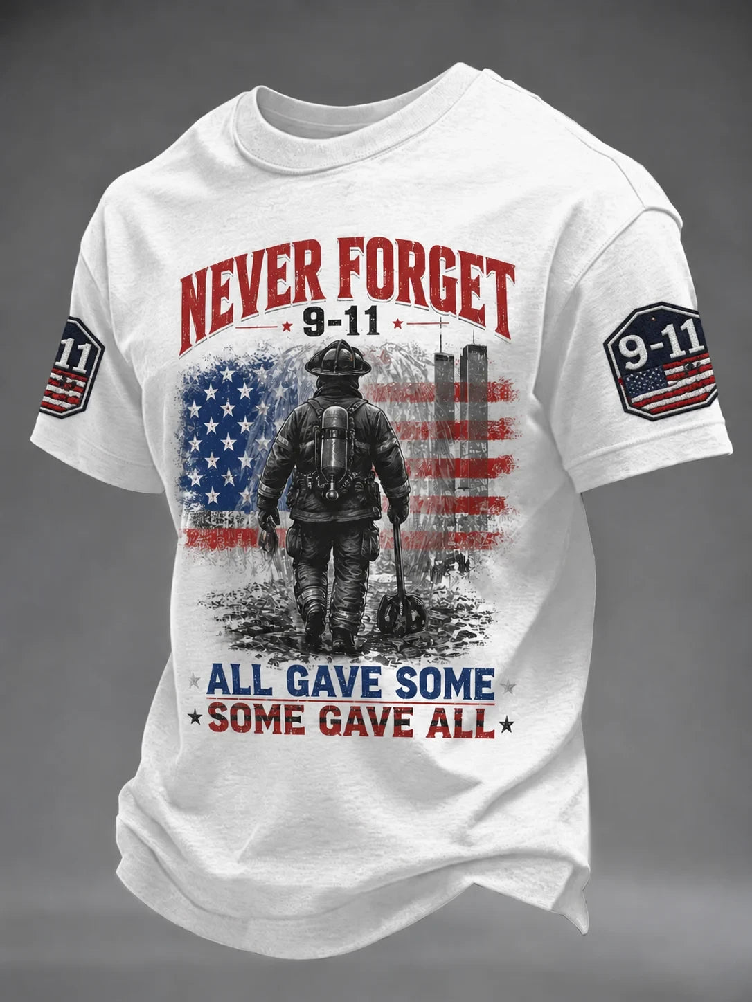911 Never Forget All Gave Some Some Gave All T-Shirt Patriot Day Shirt Gifts For Dad - Merchluma