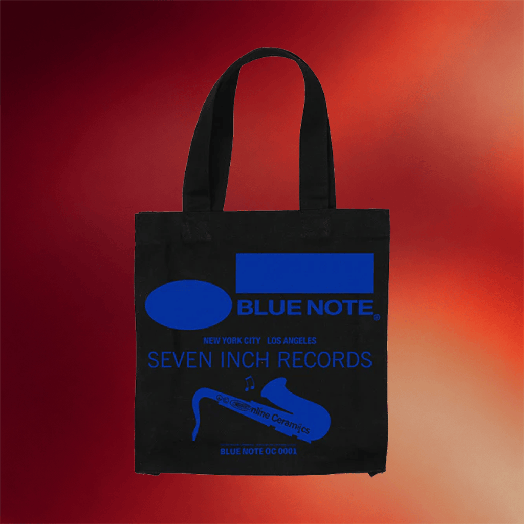 Blue Note x Online Ceramics Black 7 Record Tote Bag Blue Note Merch 2026 Gifts For Friends - Merchluma