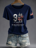 9-11 We Will Never Forget 25th Anniversary T-Shirt Patriot Day Gift For Mom - Merchluma