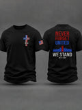 911 Never Forget United We Stand T-Shirt 343 Fireman 25th Anniversary Merch Gift Ideas For Him - Merchluma