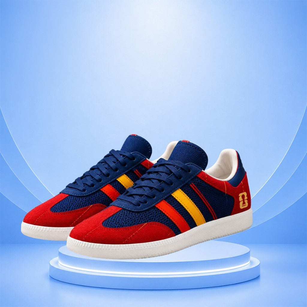 Lamine Yamal Spain Retro Soccer Sneakers Three Stripe Trainers Shoes Spain WC Champions Merch - Merchluma