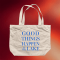 Carley Fortune Merch 2026 Good Things Happen At The Lake Tote Bag Present For Mom - Merchluma