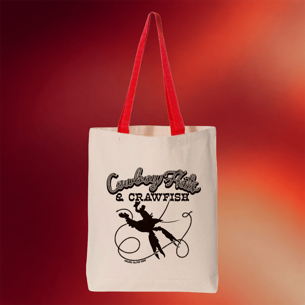 Celina Texas Merch 2026 Crawfish And Cowboys Tote Bag Celina Cajun Fest Hand Bags Best Gifts - Merchluma