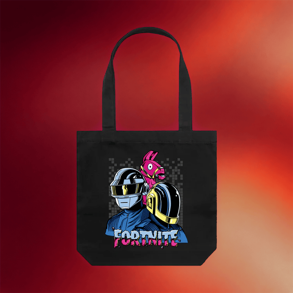 Daft Punk Merch 2026 Fortnite x Daft Punk Tote Bag Gifts For Electronic Music Fans - Merchluma