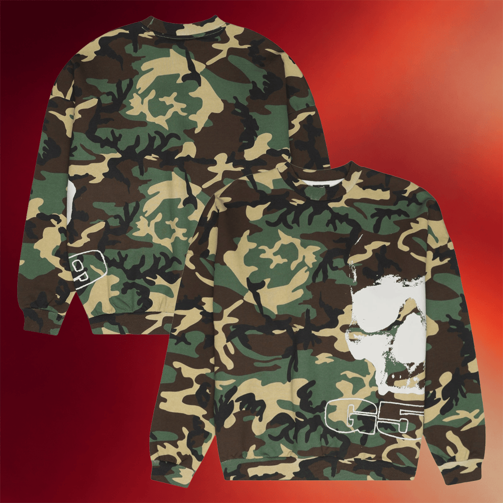G59 Merch 2026 G59 Logo Camo Crewneck Sweatshirt G59 Records Merch Special Gift For Father - Merchluma