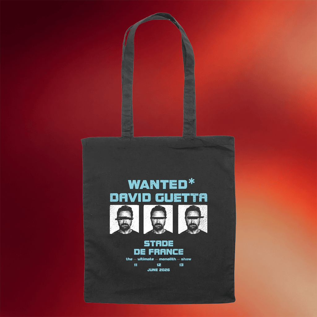 David Guetta Merch 2026 Wanted David Guetta Tote Bag Stade De France Tour Merch Fan Gifts - Merchluma