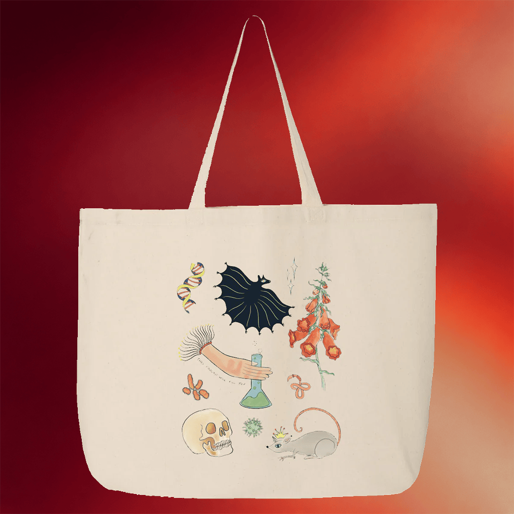 Exactly Right Merch This Podcast Will Kill You Science Storybook Tote Bag Gifts For BFF - Merchluma