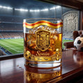 Personalized Spain National Soccer Team Crest Whiskey Glass Spain World Cup 2026 Merch Fan Gift - Merchluma