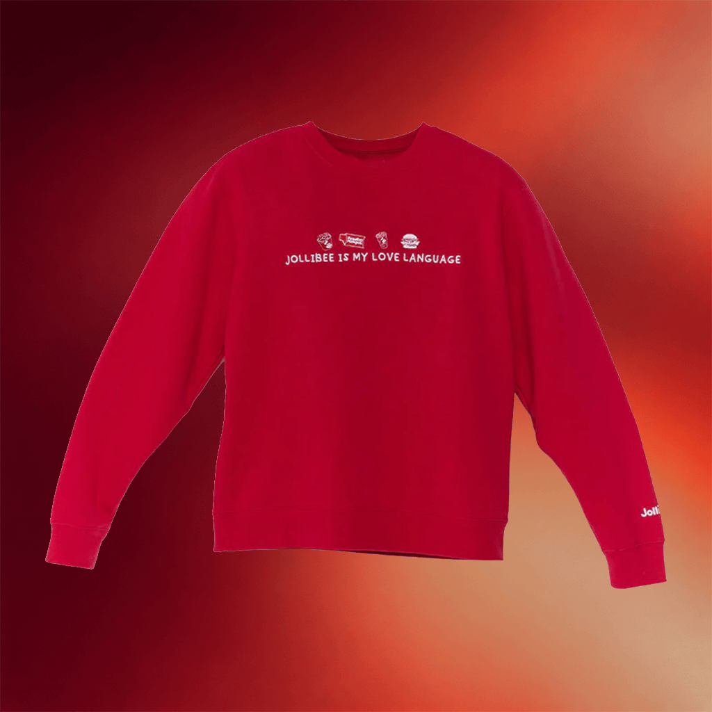 Jollibee Merch 2026 Jollibee Is My Love Language Crewneck Sweatshirt Jolly Merch Gifts - Merchluma