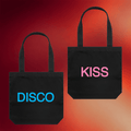 Harry Styles Merch 2026 Kiss Disco Tote Bag Black KATTDO Totes Gifts For Music Lovers - Merchluma