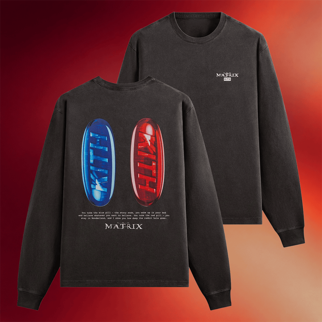 Kith Merch 2026 Kith For The Matrix Red Pill Blue Pill Sweatshirt Present For Husband - Merchluma