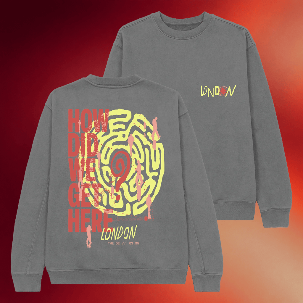 Louis Tomlinson Merch 2026 How Did We Get Here UK EU Tour London Crewneck Sweatshirt Fan Gifts - Merchluma