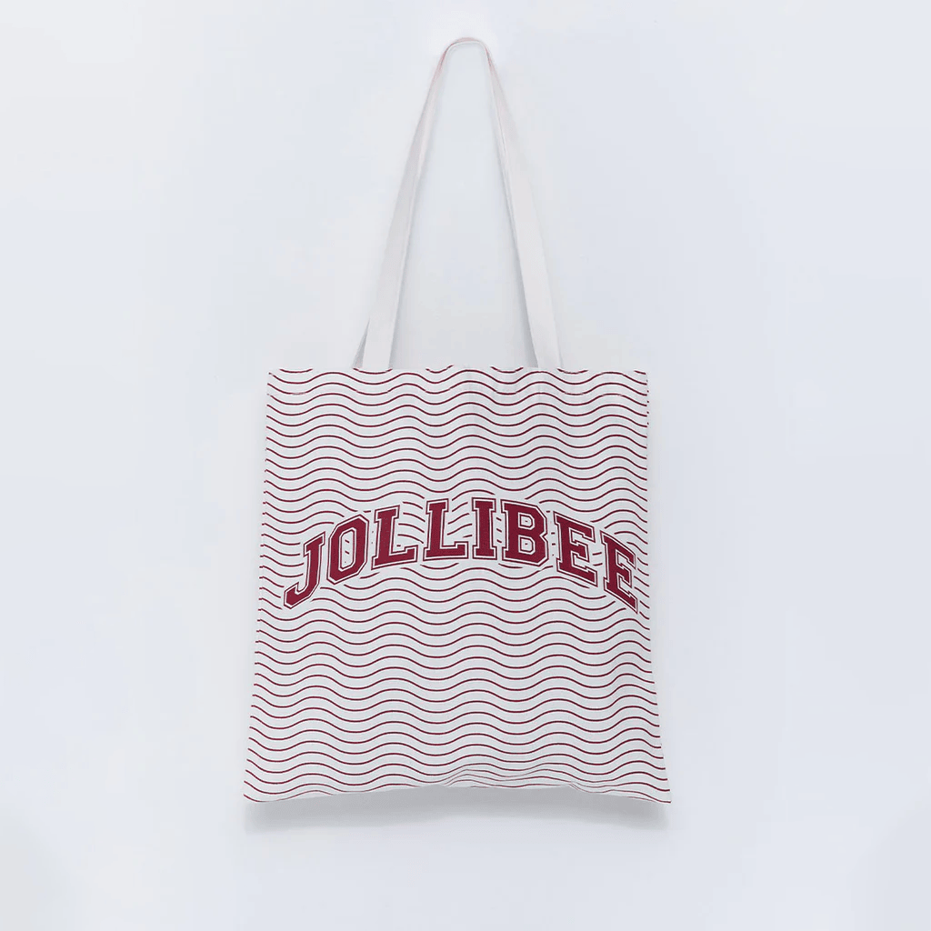 Jollibee Merch 2026 Wave Tote Bag Jollibee Shoulder Bags Birthday Ideas For Sisters - Merchluma