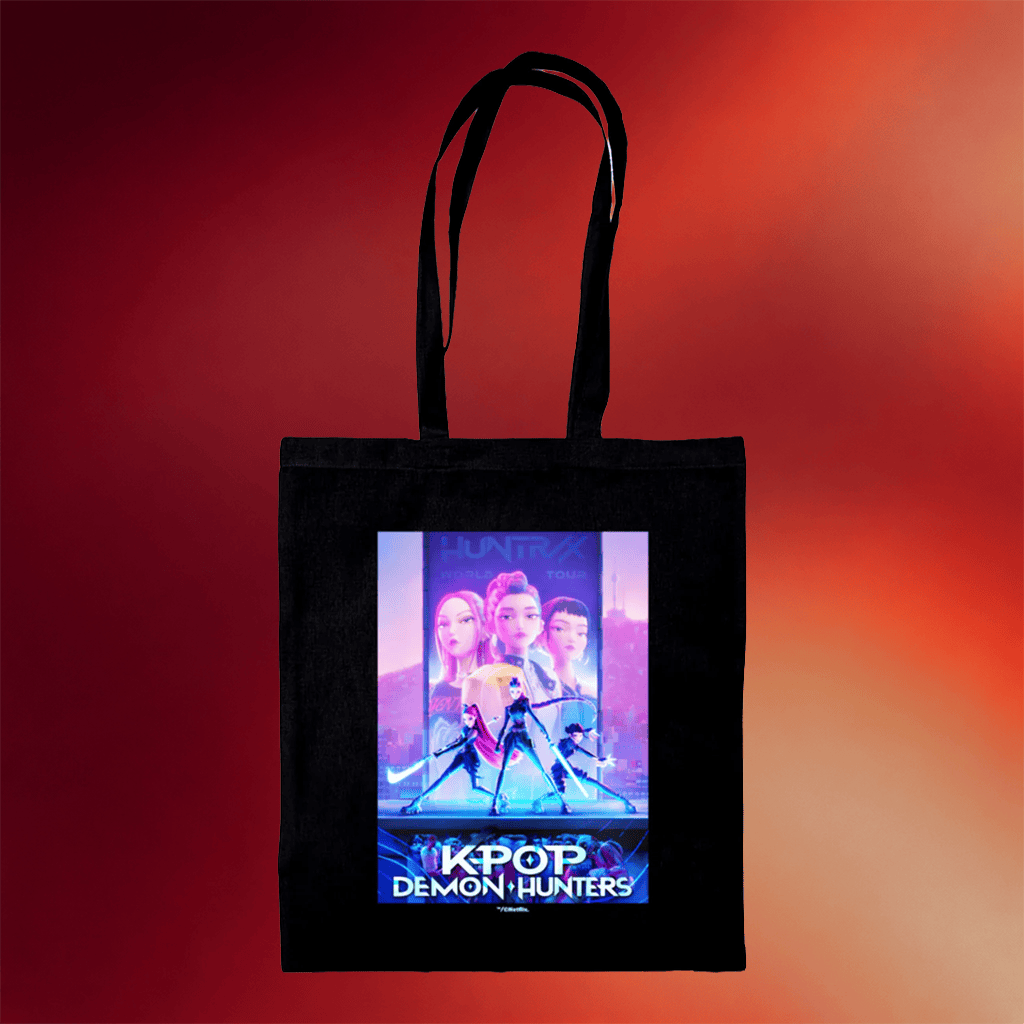 Kpop Demon Hunters Merch 2026 Kpop Demon Hunters Key Art Tote Bag Gifts For Best Friends - Merchluma