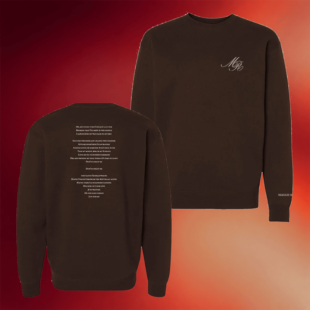 Maggie Rogers Merch 2026 Don't Forget Me Anniversary Lyric Crewneck Sweatshirt Gifts For Fans - Merchluma
