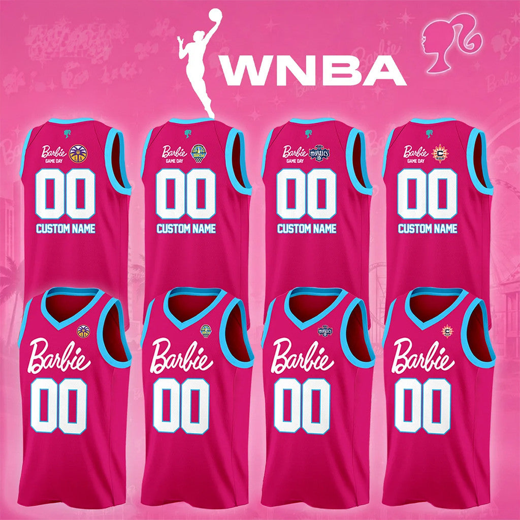 Personalized WNBA X Barbie Game Day Jersey 2026 WNBA Merch Basketball Fan Gear Best Gifts - Merchluma