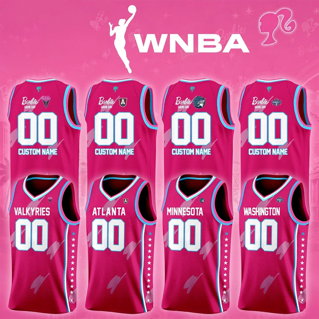 Personalized WNBA X Barbie Game Day Jersey 2026 WNBA Merch Best Gift For Basketball Fans - Merchluma