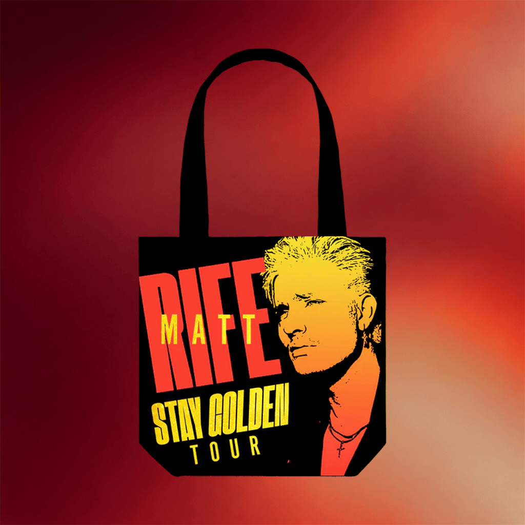 Matt Rife Merch 2026 Stay Golden Tour Black Tote Bag Gifts Ideas For Sisters - Merchluma