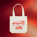 Mt Joy Merch 2026 Pink Lady's Red Motorcycles Tote Bag Gifts For Band Fans - Merchluma