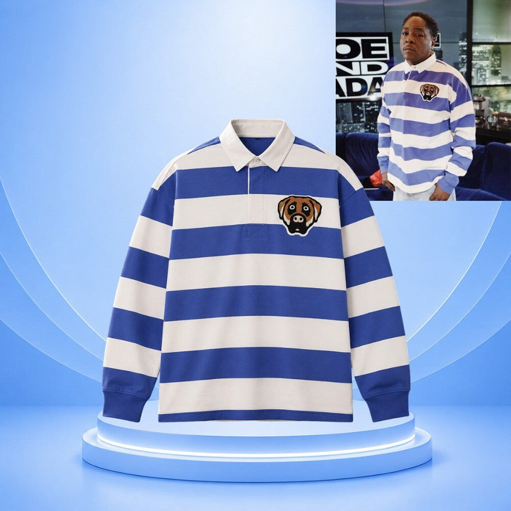 Jadakiss Blue And White Victor Victor Long Sleeve Polo Shirt 2026 Gifts For Your Boyfriend - Merchluma