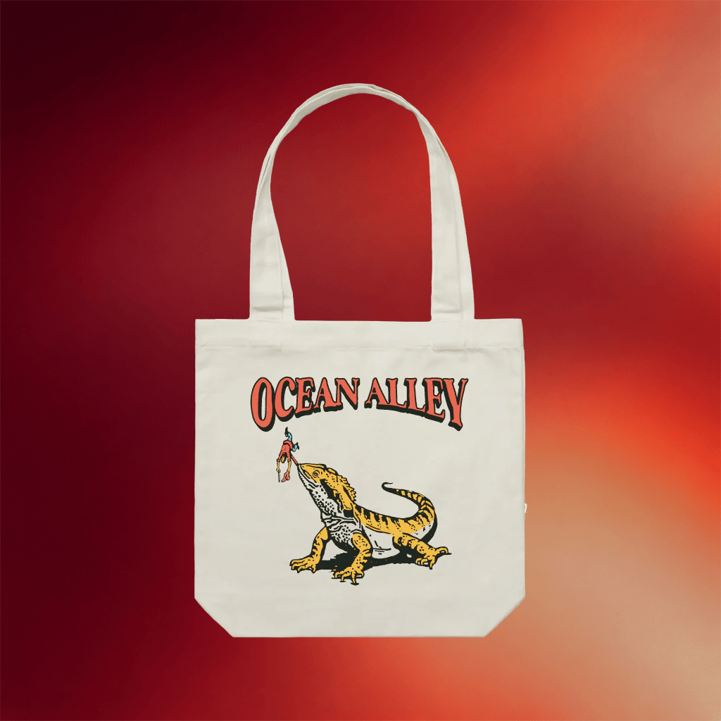 Ocean Alley Merch 2026 Lizard Tote Bag Ocean Alley Tour Merchandise Gifts For Fans - Merchluma
