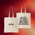 Muna Merch Sad Soft Pop Songs Tote Bag Presents For Music Lovers - Merchluma