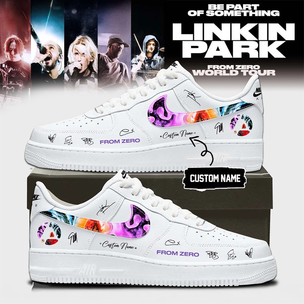 Custom Linkin Park 2026 From Zero World Tour Signature Shoes Linkin Park Merch Gift For Brother - Merchluma