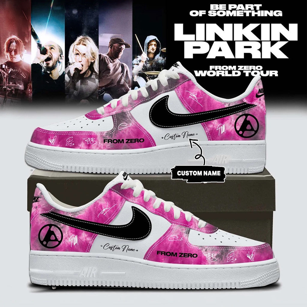 Custom Linkin Park Merch 2026 From Zero World Tour Signed Sneakers Gifts For Rock Music Fans - Merchluma