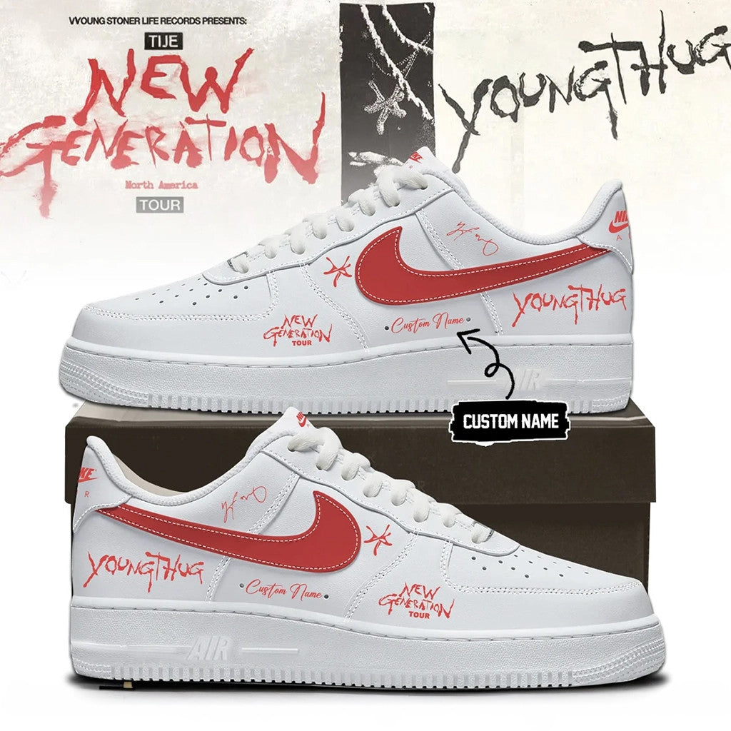 Custom Young Thug Merch The New Generation Tour 2026 Signed Sneakers Birthday Gift Ideas - Merchluma