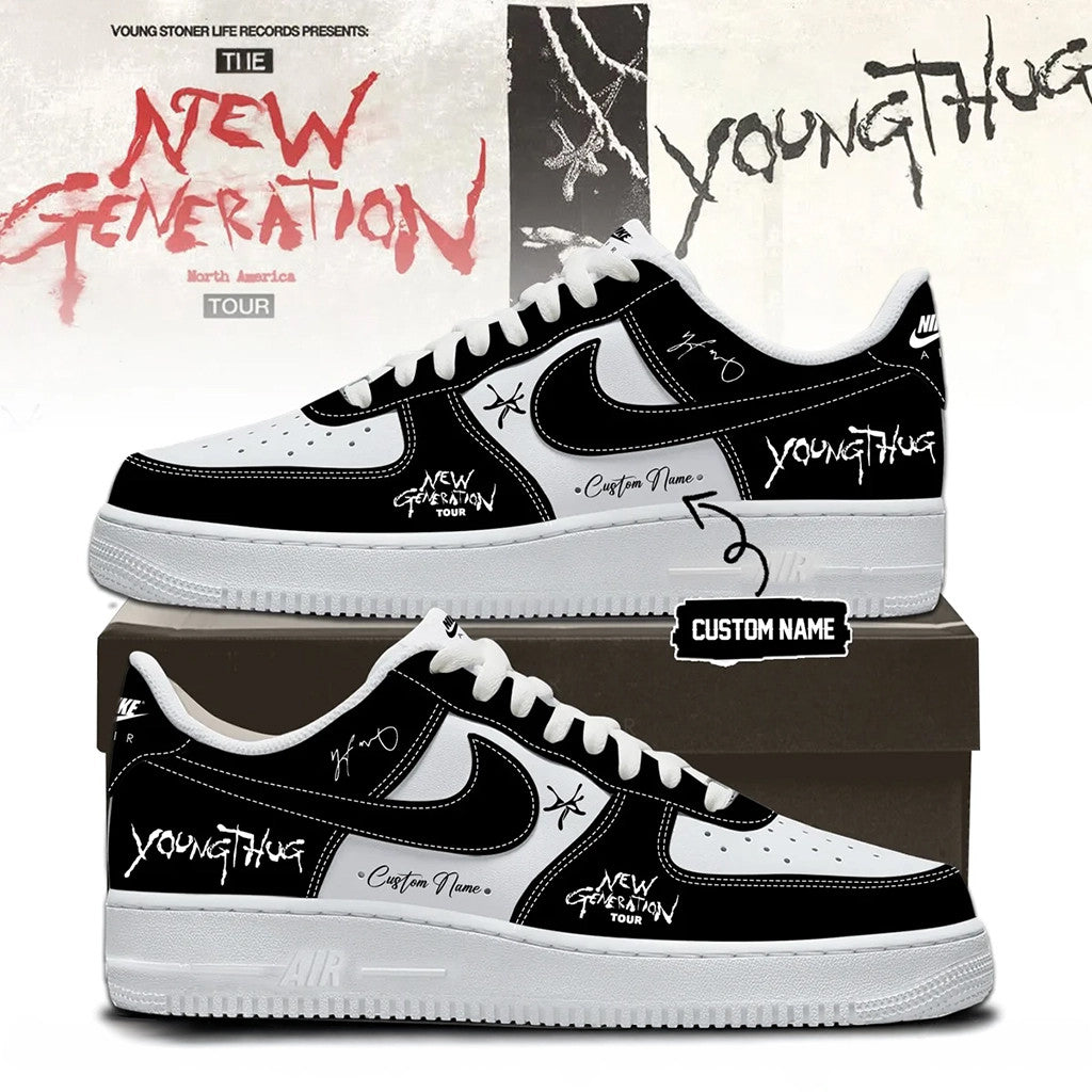 Custom Young Thug Merch The New Generation Tour 2026 Signed Sneakers Gifts For Rapper Fans - Merchluma