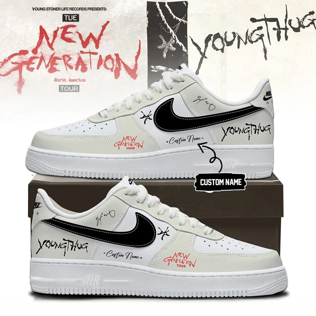 Custom Young Thug Merch The New Generation Tour 2026 Signed Sneakers Presents For Rap Fans - Merchluma