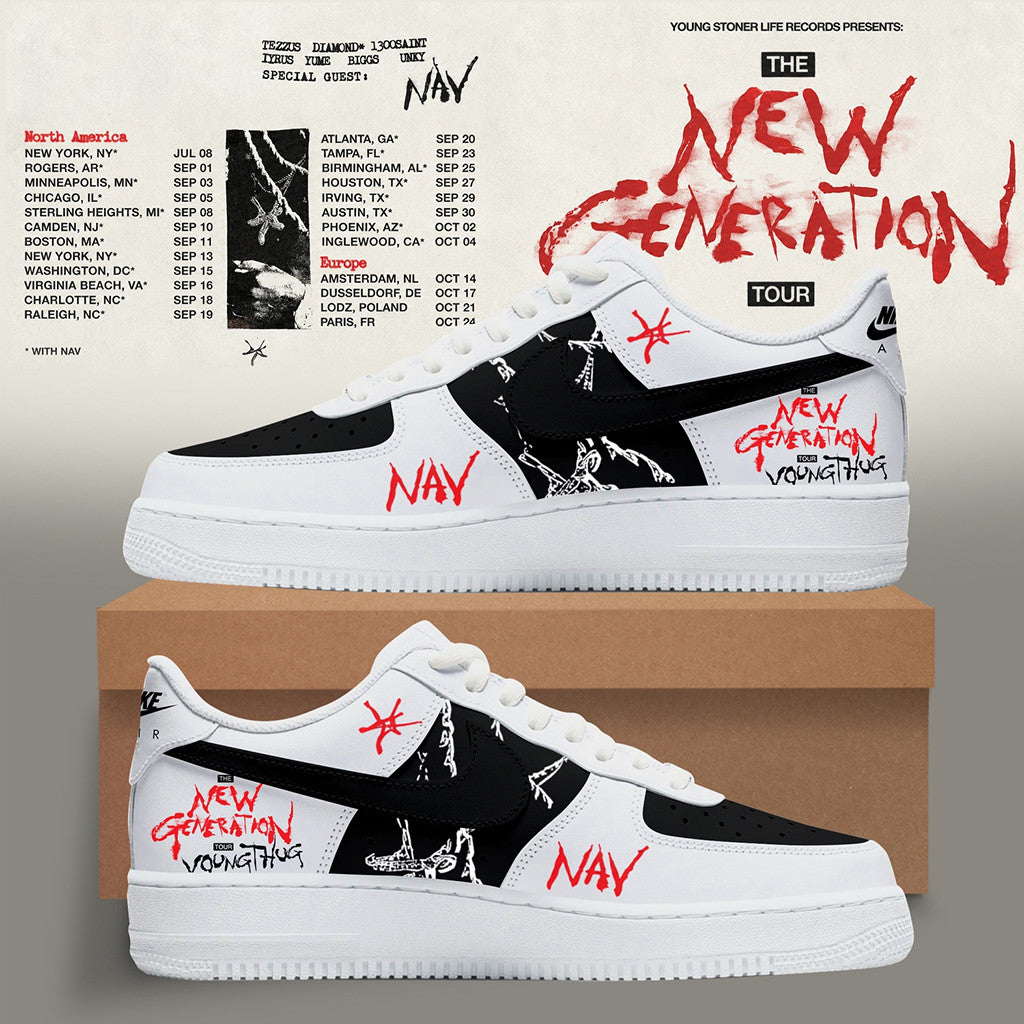 Custom Young Thug Merch The New Generation World Tour 2026 Signature Sneakers Rap Fan Gifts - Merchluma
