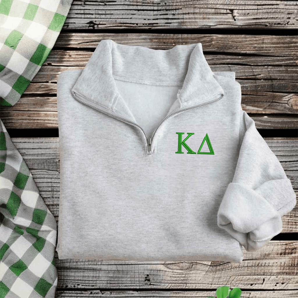 Kappa Delta Merch 2026 Kappa Delta Quarter Zip Sweatshirt Present Ideas For Sisters - Merchluma