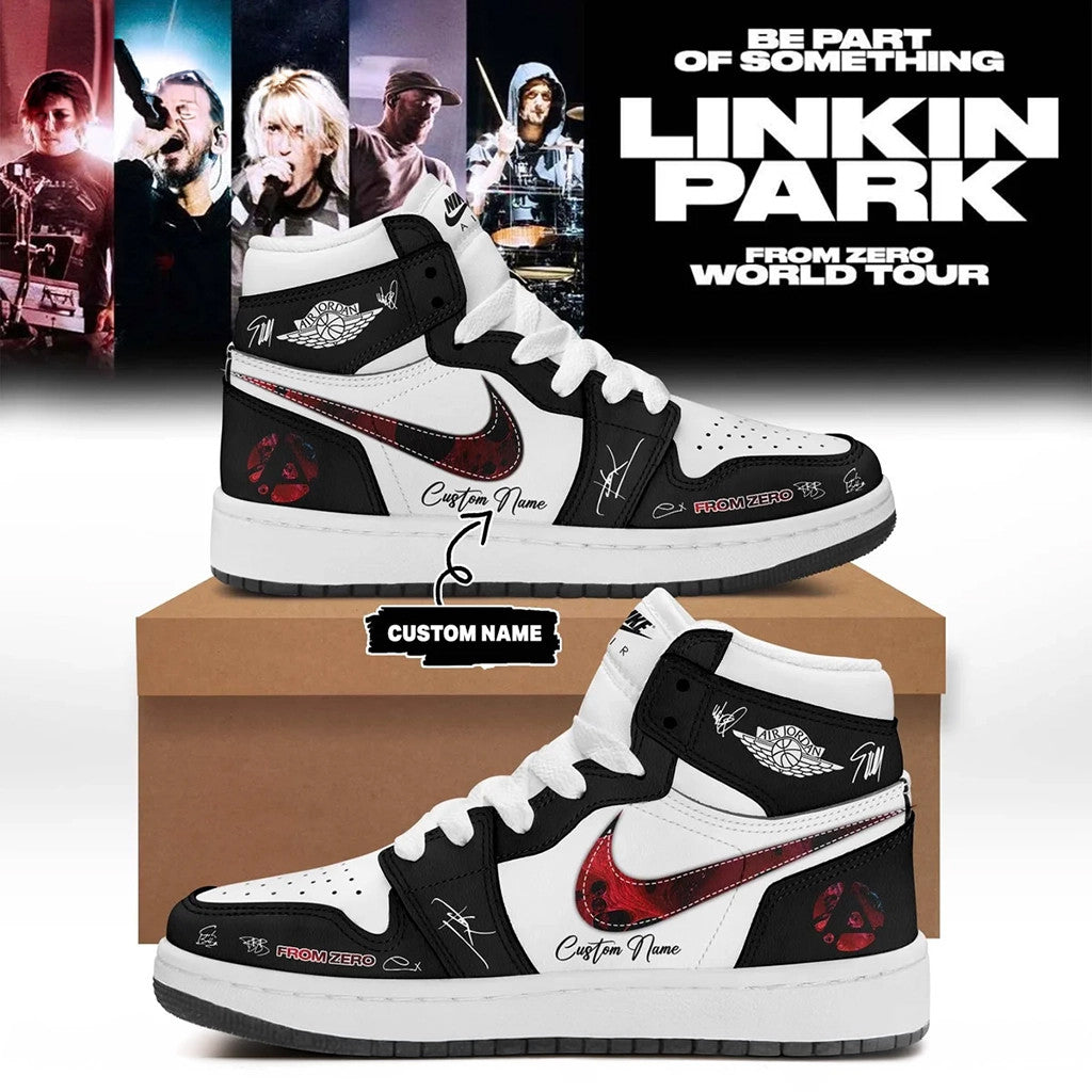 Custom Linkin Park Merch 2026 From Zero World Tour Signature Sneakers Gift For Rock Band Fans - Merchluma