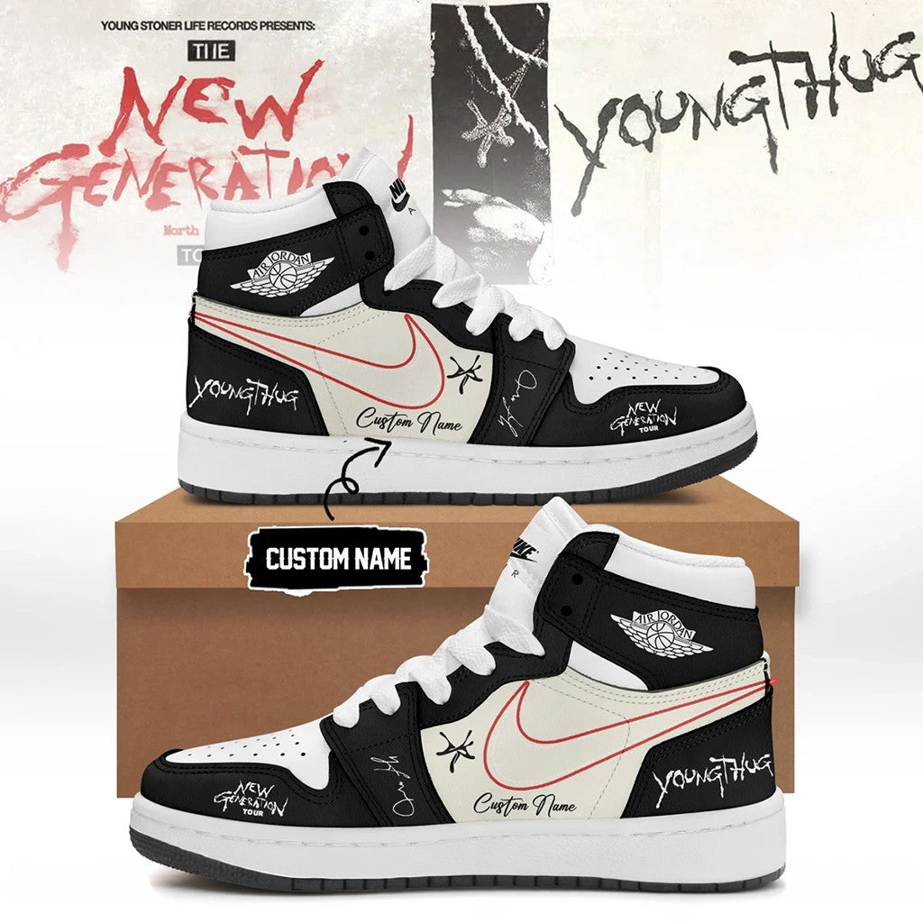 Custom Young Thug Merch The New Generation Tour 2026 Signed Sneakers Gifts For Rap Fans - Merchluma