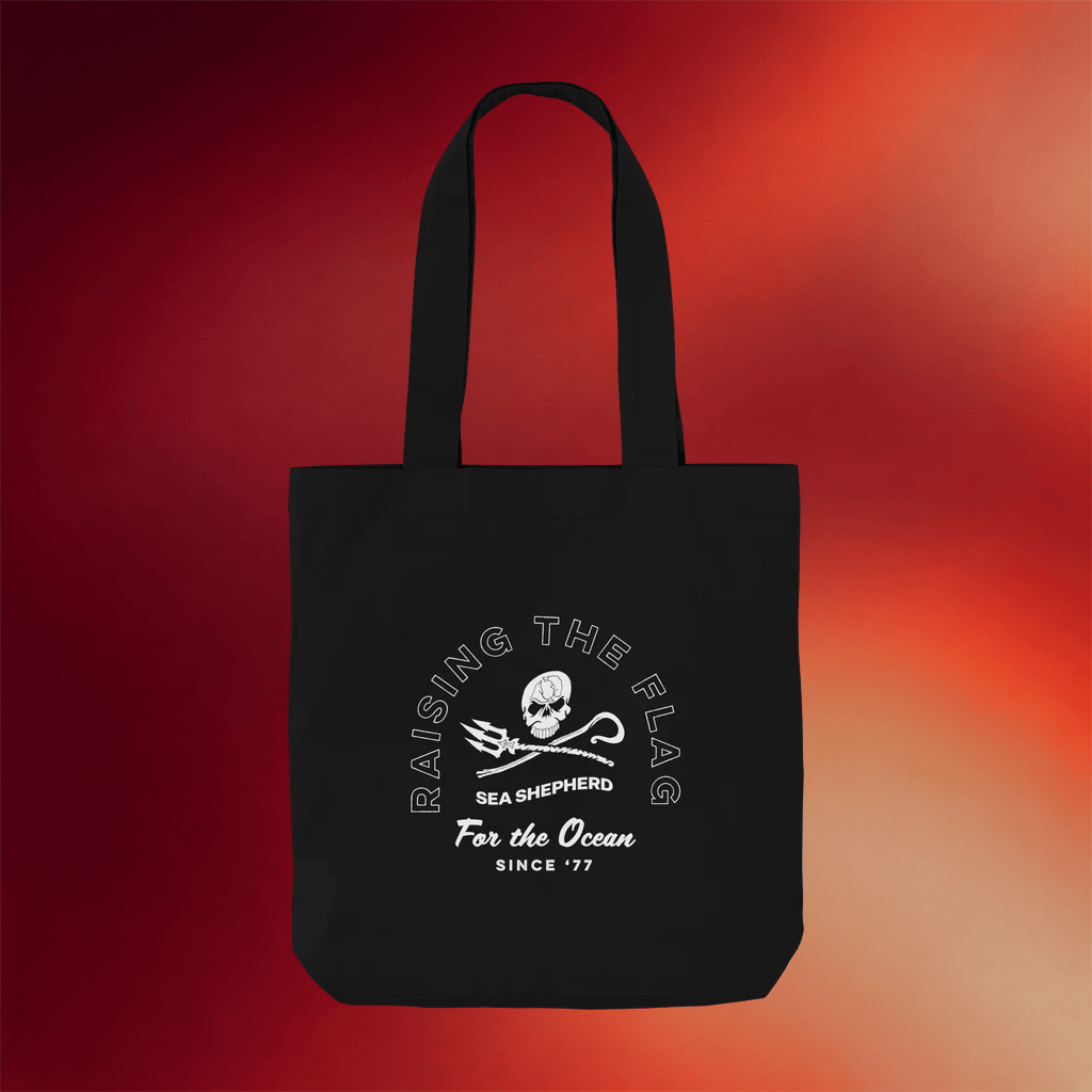 Sea Shepherd Merch 2026 Raising The Flag For The Ocean Tote Bag Marine Lovers Gifts For BFF - Merchluma