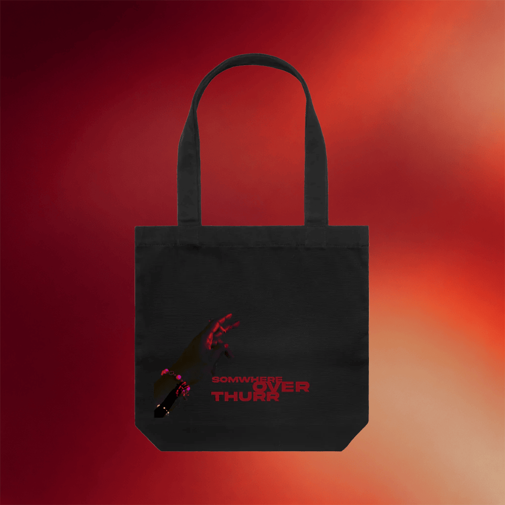 Smino Merch 2026 Somewhere Over Thurr Black Tote Bag Gifts For Hip Hop Fans - Merchluma