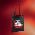 Stiff Little Fingers Merch 2026 Hanx Black Tote Bag Great Gifts For Band Fans - Merchluma
