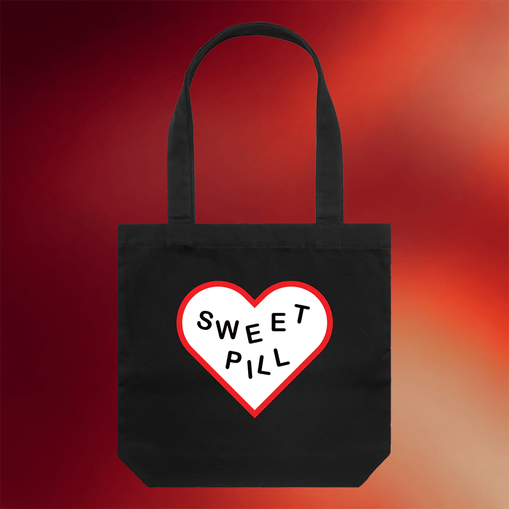 Sweet Pill Merch 2026 Heart Tote Bag Best Gifts For Music Lovers - Merchluma